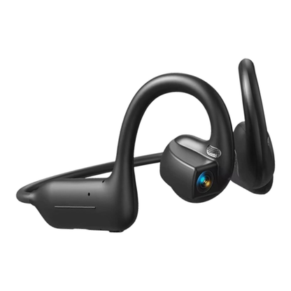 Eyear Open-Ear Kopfhörer mit POV-Kamera in Schwarz